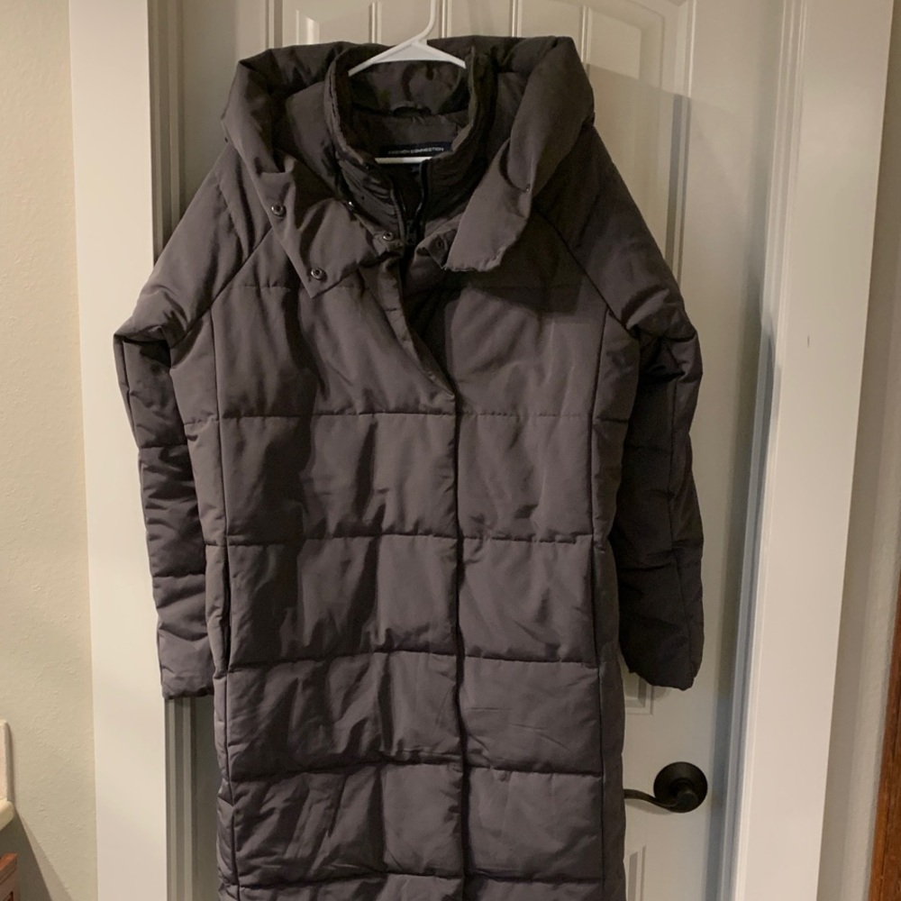 French Connection Gray Puffer Jacket